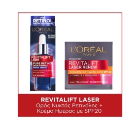 LOreal Paris Set Revitalift Laser Retinol Night Serum 30ml + Revitalift Laser Renew Day Cream SFP20 50ml