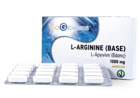 Viogenesis L-ARGININE (BASE) 1000mg 60tabs