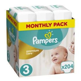Pampers Premium Care Πάνες Μέγεθος 3 Monthly 6-10kg 204 Πάνες