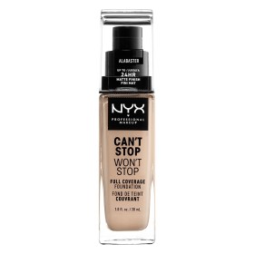 NYX PM Cant Stop Wont Stop Full Coverage Foundation  2 ALABASTER 30ml