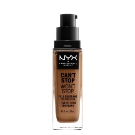 NYX PM Cant Stop Wont Stop Full Coverage Foundation  16 MAHOGANY 30ml