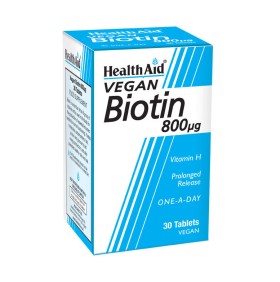 HEALTH AID BIOTIN 800ug TABLETS 30s