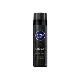 Nivea Men Deep Shaving Gel Black Carbon 200ml (2 ευρώ Δώρο)