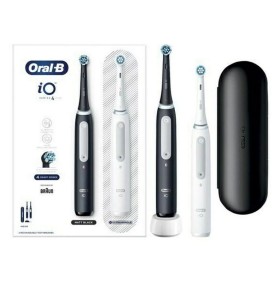 Oral-B iO Series 4 Duo Pack Black & White Ηλεκτρικές Οδοντόβουρτσες 2τμχ