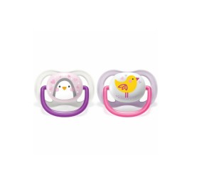 Avent Ultra Air Animals 0-6m SCF080/11 Ορθοδοντική Πιπίλα 2τμχ