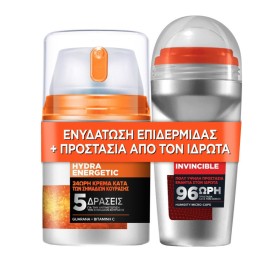 LOreal Paris Men Expert Set Hydra Energetic 24h Face Cream 48ml + Men Expert Invincible Deo Roll-on 50ml