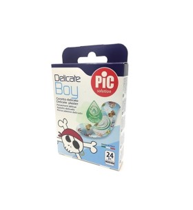 Pic Solution Delicate Boy Medium (19mm x 72mm) Παιδικό Τσιρότο για Αγόρια 24τμχ