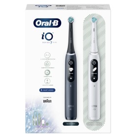 Oral-B iO Series 7 Duo Ηλεκτρική Οδοντόβουρτσα Magnetic Black Onyx + Ηλεκτρική Οδοντόβουρτσα Magnetic White 1 set