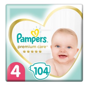 Pampers Premium Care Πάνες Μέγεθος 4 Maxi 9-14 kg 104 Πάνες
