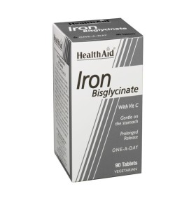 HEALTH AID Health Aid Iron Bisglycinate with Vit C 90tabs
