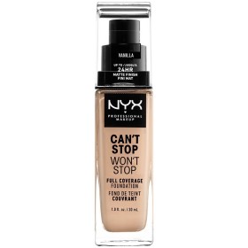 NYX Cant Stop Wont Stop Full Coverage Foundation 30ml - Vanilla