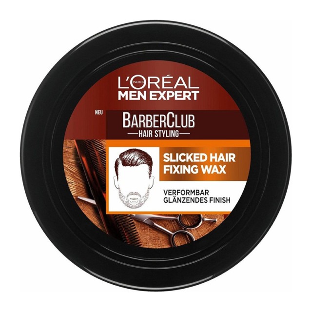 L Oreal Paris Men Expert Barber Club Fixing Wax, για μούσια και μαλλιά με δυνατό κράτημα 75ml