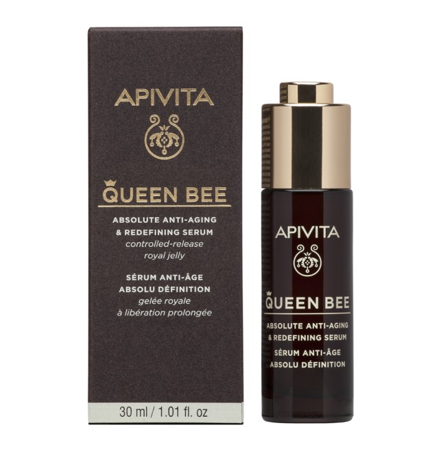 Apivita Queen Bee Ορός Απόλυτης Αντιγήρανσης με Βασιλικό Πολτό Ελεγχόμενης Αποδέσμευσης 30ml