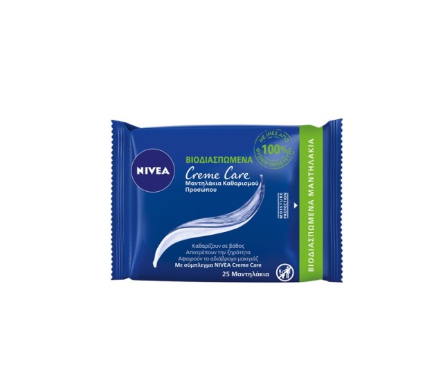 NIVEA Creme Care Μαντηλάκια Καθαρισμού 25 τεμ