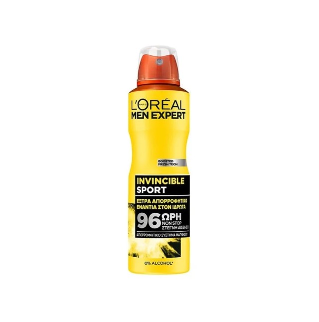 Loreal Paris Men Expert Invincible Sport 96h Ανδρικό Αποσμητικό Spray 150ml