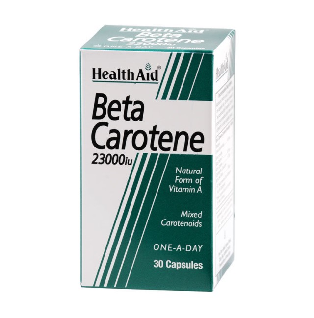 HEALTH AID BETA-CAROTENE NATURAL 15MG CAPSULES 30S