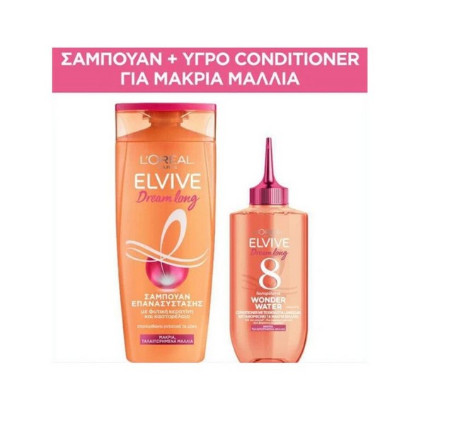 LOreal Paris Set Elvive Dream Long Shampoo 400ml + Elvive Dream Long Wonder Water 200ml