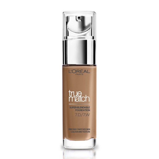 LOreal Paris True Match Super-Blendable Foundation 7.D/7.W Golden Amber 30m