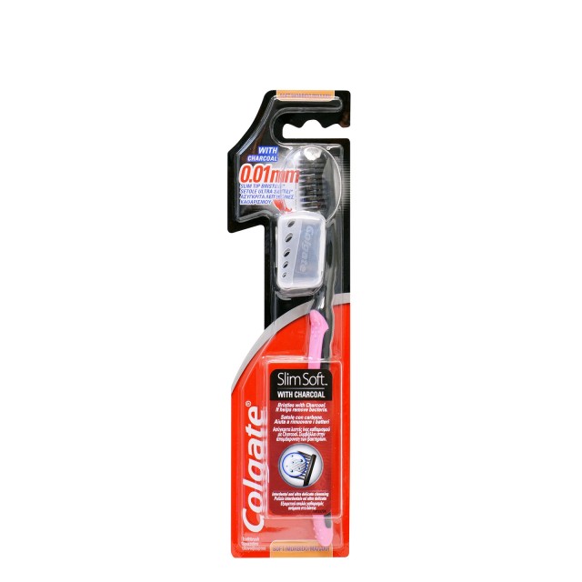Colgate SlimSoft Ultra Charcoal Soft Οδοντόβουρτσα 1τμχ