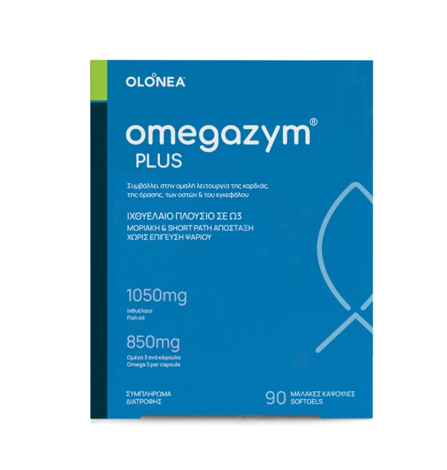 Holistic Med Omegazym Plus 850mg Omega 3 90softgels