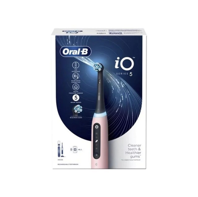 Oral-B iO Series 5 Magnetic Blush Pink Ηλεκτρική Οδοντόβουρτσα 1τμχ