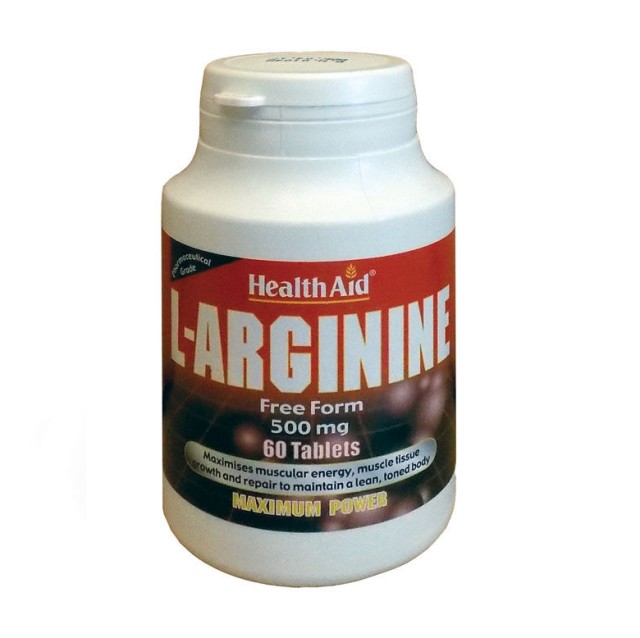 HEALTH AID L-ARGININE 500MG 60S