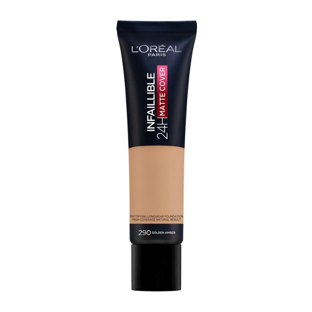 LOreal Paris Infaillible 24h Matte Cover Liquid Foundation 290 Golden Amber 30ml