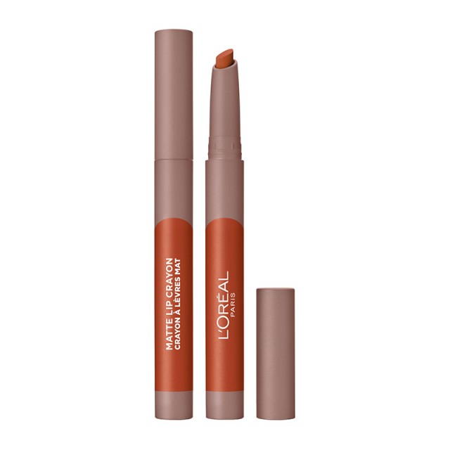 Loreal Paris Matte Lip Crayon 106 Mom Cinnamon - Μολύβι Χειλιών 1,3gr