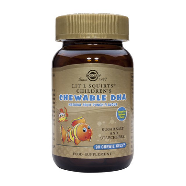 SOLGAR Childrens Chewable DHA 90Chewie Gels