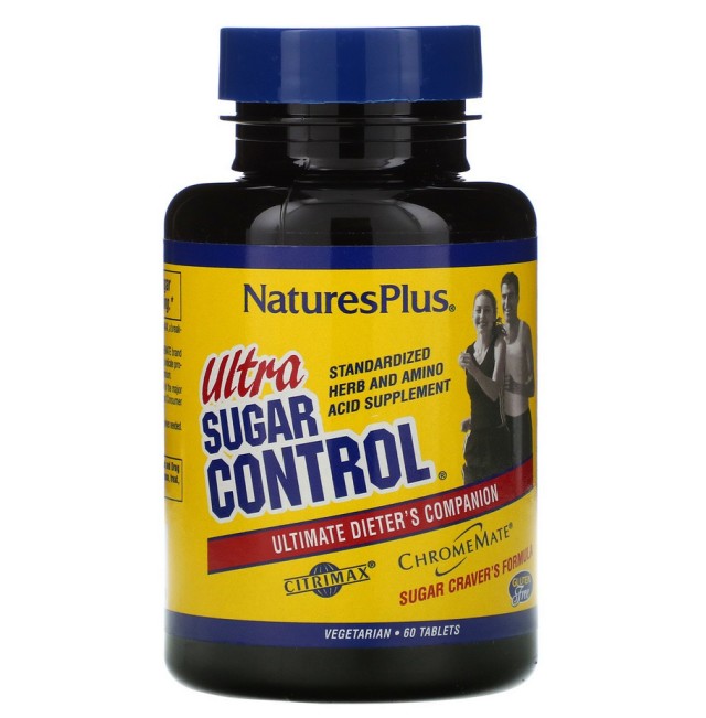 Natures Plus Ultra Sugar Control Ultimate Dieters Companion 60tabs