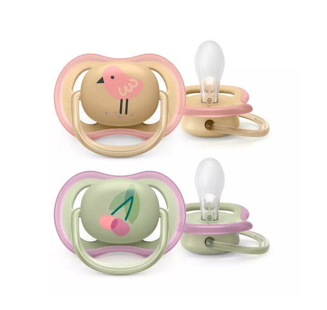 Avent Ultra Air SCF085/13 Ορθοδοντικές Πιπίλες για Κορίτσια 0-6m 2τμχ