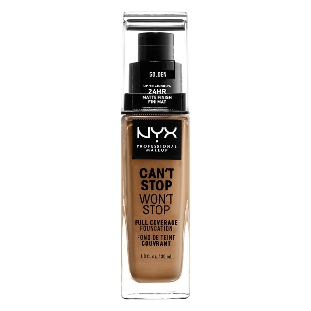 NYX PM Cant Stop Wont Stop Full Coverage Foundation  13 GOLDEN 30ml