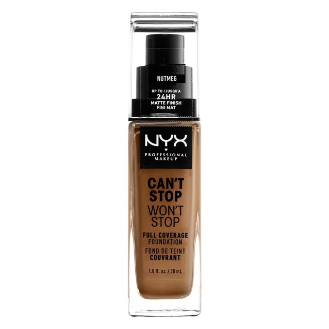 NYX PM Cant Stop Wont Stop Full Coverage Foundation  16,5 NUTMEG 30ml