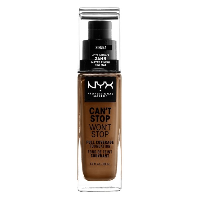 NYX PM Cant Stop Wont Stop Full Coverage Foundation  17,5 SIENNA 30ml