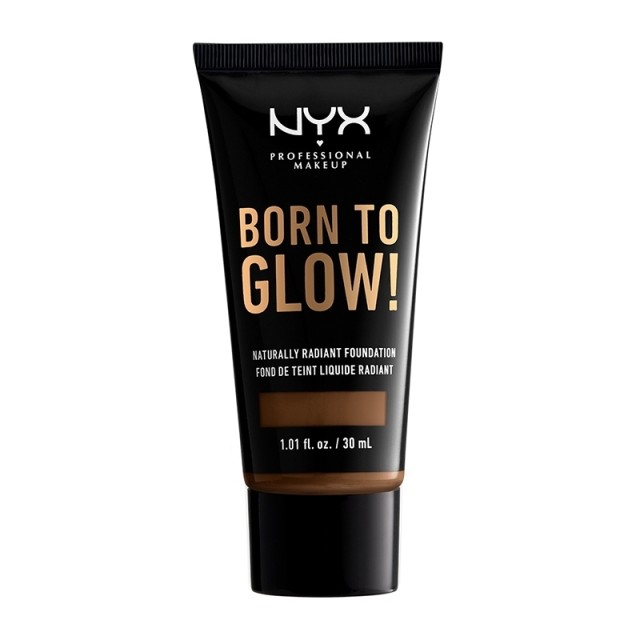 NYX PM Born To Glow! Naturally Radiant Foundation	21 Cocoa 30ml