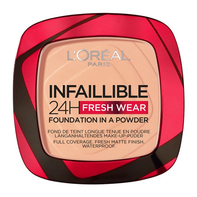 Loreal Paris Infaillible 24H Fresh Wear μεικαπ σε μορφή πούδρας 245 Golden Honey 9gr