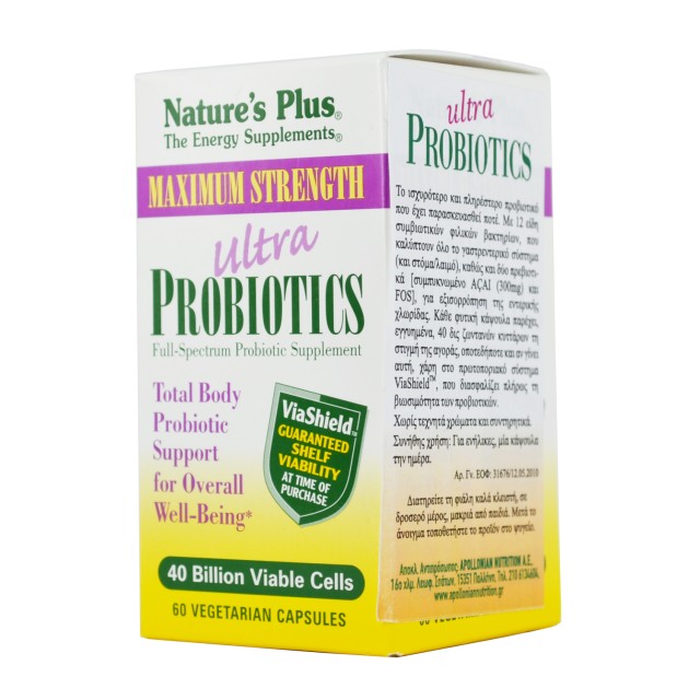 NATURES PLUS Ultra Probiotics Maximum Strength 60 Vcaps