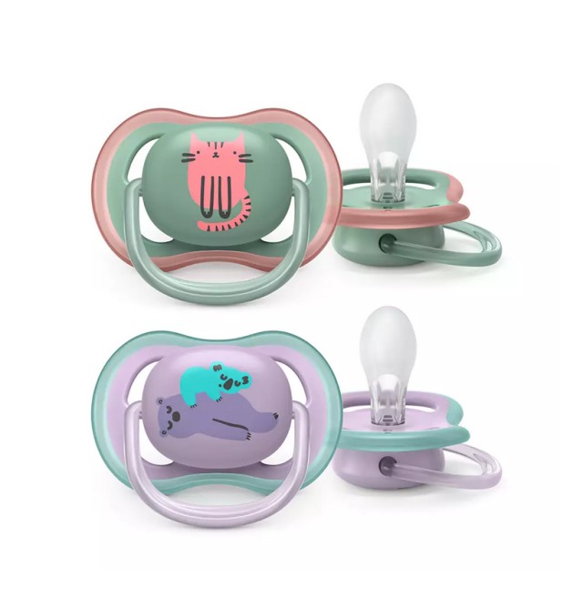 Avent Ultra Air SCF085/18 Ορθοδοντικές Πιπίλες για Κορίτσια 6-18m 2τμχ