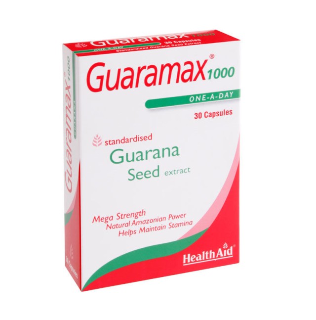 HEALTH AID GUARAMAX™ GUARANA 1000MG CAPSULES 30S -BLISTER