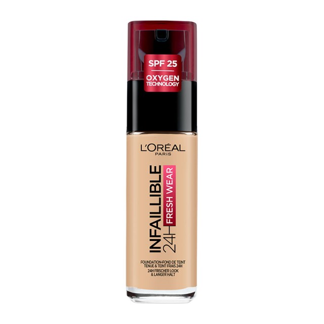 Loreal Paris ΙΝFAILLIBLE 24H ΥΓΡΟ ΜΕΙΚΑΠ ΓΙΑ ΠΛΗΡΗ ΚΑΛΥΨΗ 100 LINEN 30ml