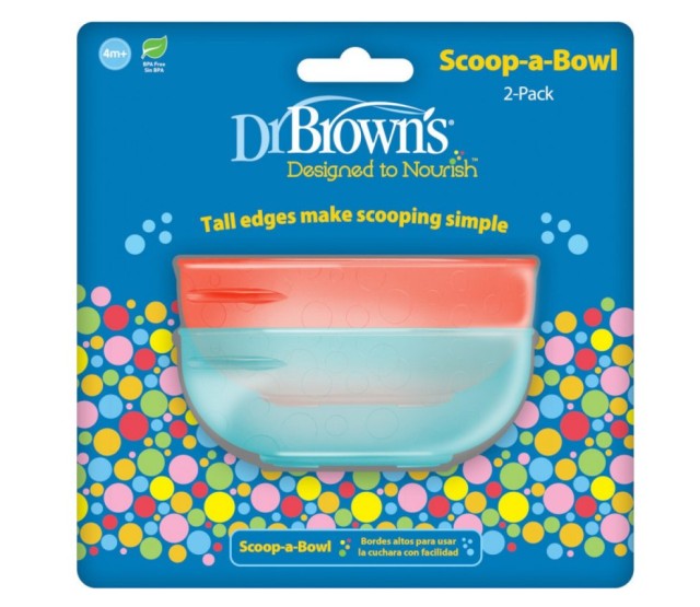Dr. Browns Μπολ Φαγητού για Μωρά 4+ Μηνών 2τμχ