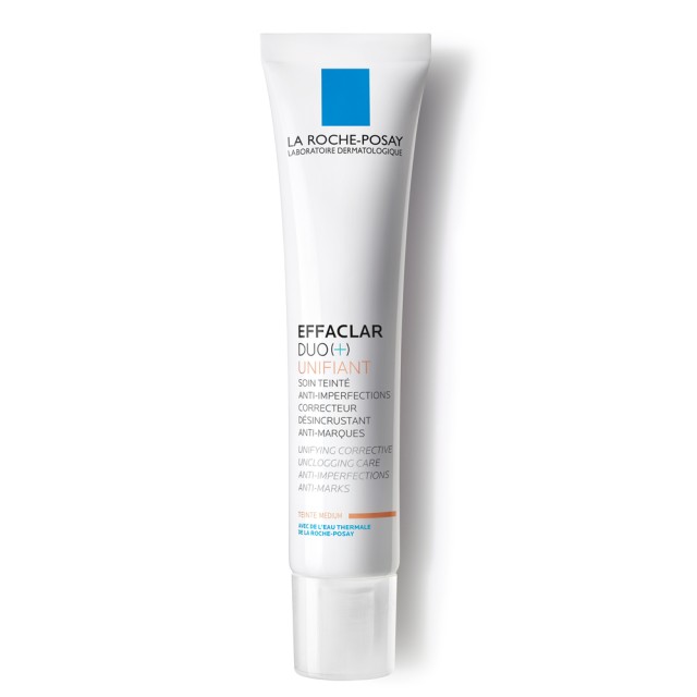 La Roche Posay Effaclar Duo(+) Unifiant Επανορθωτική Φροντίδα με Χρώμα για Ομοιόμορφη Όψη κατά των Σοβαρών Ατελειών, των Φραγμένων Πόρων & των Σημαδιών Medium Απόχρωση, 40ml