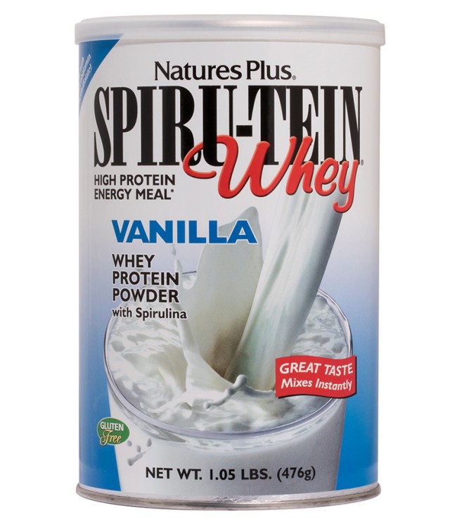 Natures Plus SPIRU-TEIN WHEY VANILLA, 476G