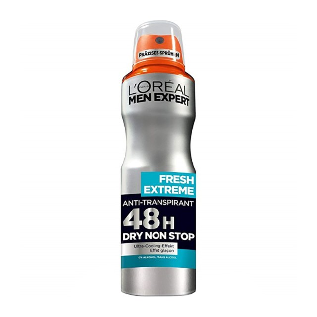 L Oreal Paris Men Expert Fresh Extreme Spray, 48ωρη ολική προστασία για στεγνή επιδερμίδα 150ml