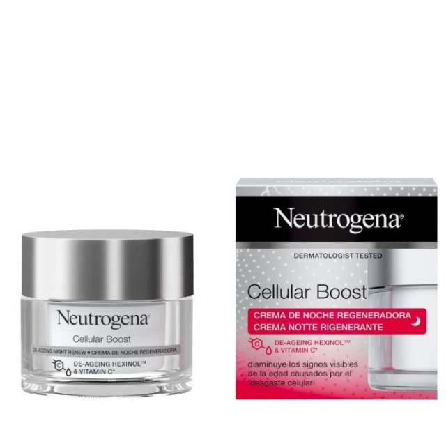 Neutrogena Cellular Boost De-Ageing Night Renew SPF20 Αντιγηραντική Κρέμα Νυκτός Προσώπου 50ml