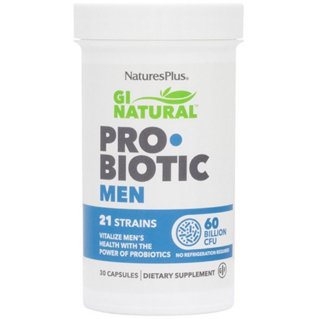 Natures Plus GI NATURAL PROBIOTIC MEN CAPS 30