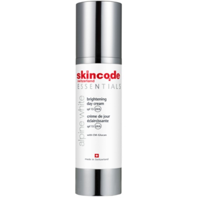 SKINCODE ESSENTIALS ALPINE WHITE BRINHTENING DAY CREAM SPF15 50ML