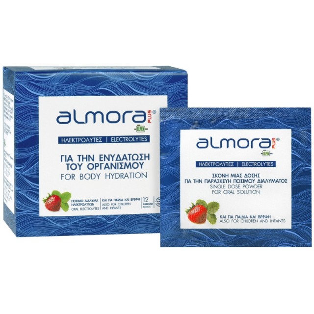 Almora PLUS sachet – Ηλεκτρολύτες για την Ενυδάτωση του Οργανισμού – 12 φακελίδια