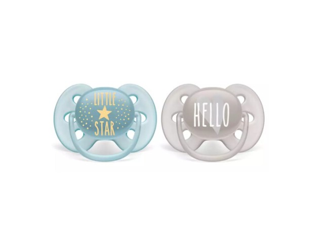 Avent Ultra Soft Ορθοδοντική Πιπίλα Σιλικόνης SCF223/01 6-18m 2τμχ