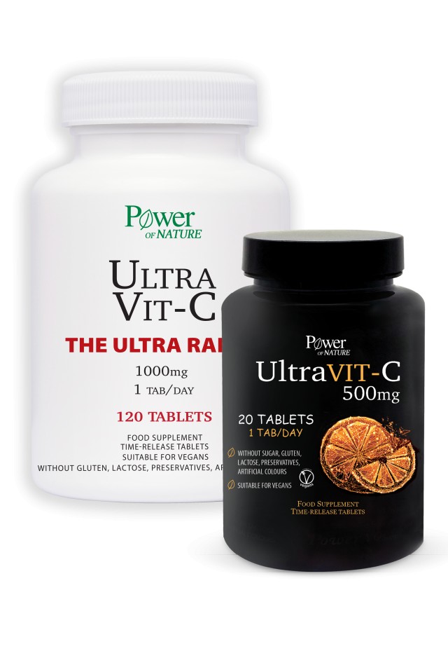 Power Health Set Ultra Vit-C The Ultra Range 1000mg 120tabs + Ultra Vit-C 500mg 20tabs